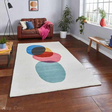 Inaluxe Modern Abstract Designer Wool Transmission IX12 Multicolour Rug-Think Rugs-Rug Love - The Most Loved Rug Store